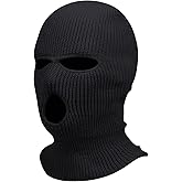 ONcalI Wind-Resistant Winter Knitted Mask for Men and Women, Outdoor Sports Full Face Cover Knitted Ski Mask Warm Balaclava, 