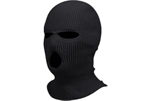 ONcalI Wind-Resistant Winter Knitted Mask for Men and Women, Outdoor Sports Full Face Cover Knitted Ski Mask Warm Balaclava, 