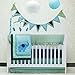 Zig Zag Elephant Mix & Match 10 Piece Crib Bedding, by Pam Grace Creations