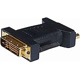 Monoprice M1-D (P&D) Male to DVI-D Dual Link Female Adapter,Gold Plated (102675)