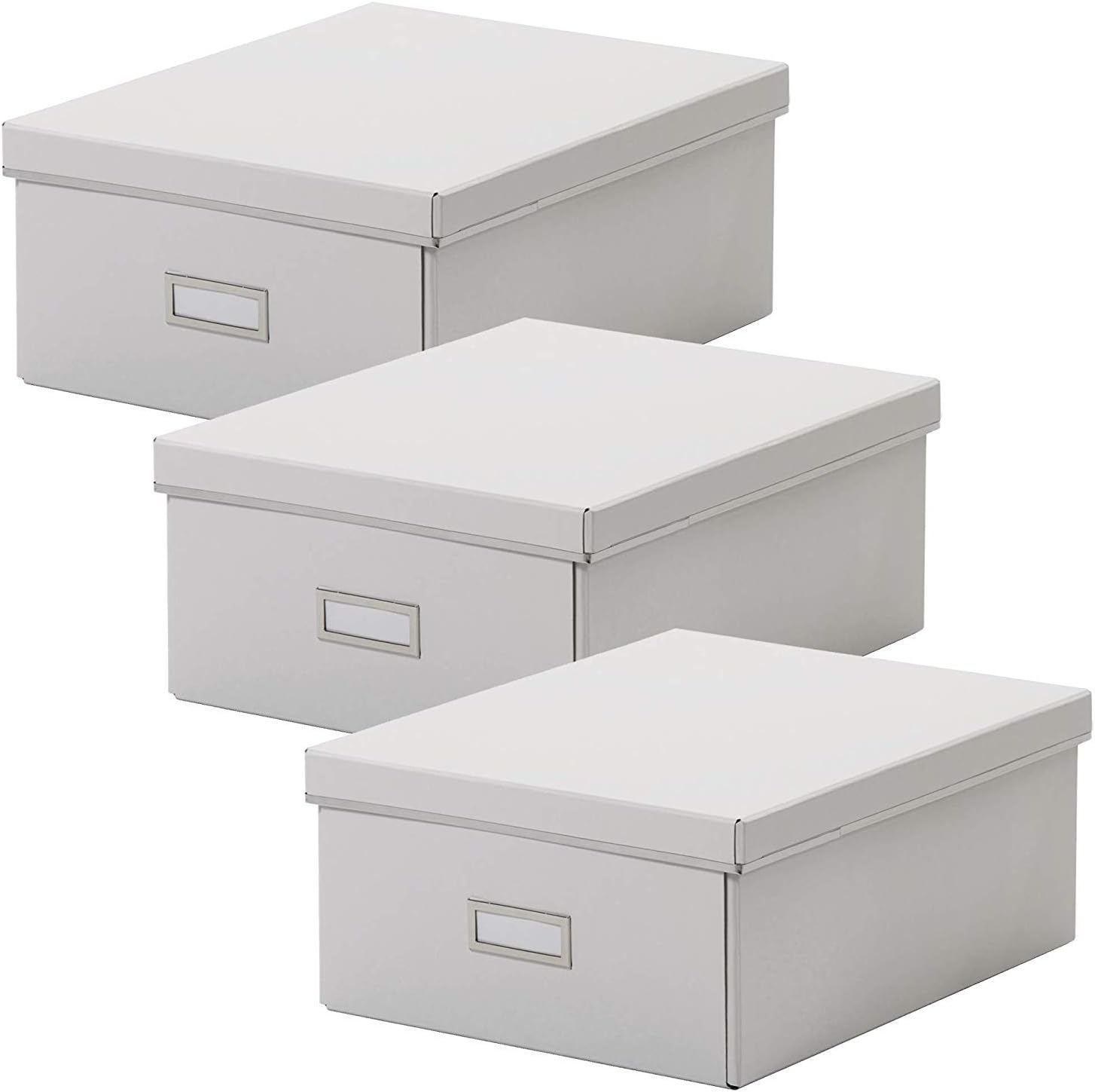 Ikea SMARASSEL Juego de 3 Cajas de almacenaje (tamaño A4, 27 x 35 x
