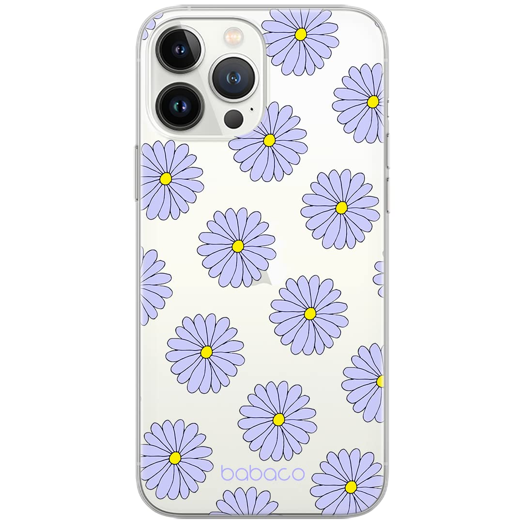 Babaco ERT GROUP mobile phone case for Apple Iphone 6/6S original and officially Licensed pattern Flowers 021 optimally adapted to the shape of the mobile phone, partially transparent