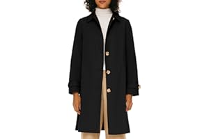 Orolay Women's Single Breasted Trench Coat Mid Long Classic Lapel Windproof Slim Outerwear Coats