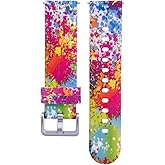 Tznzxm for PlayZoom 4 Kids/JrTrack 5/4 Kids smartwatch Bands, Replacement Adjustable Soft Silicone Strap with Colorful Patterns, Watch Accessories for Boys and Girls