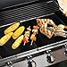 WINSEE Grill Mat Set of 5 Non-Stick BBQ Grill Baking Mats Cooking Mats FDA-Approved PFOA Free Reusable and Easy to Clean 15.75 X 13 Inch Black
