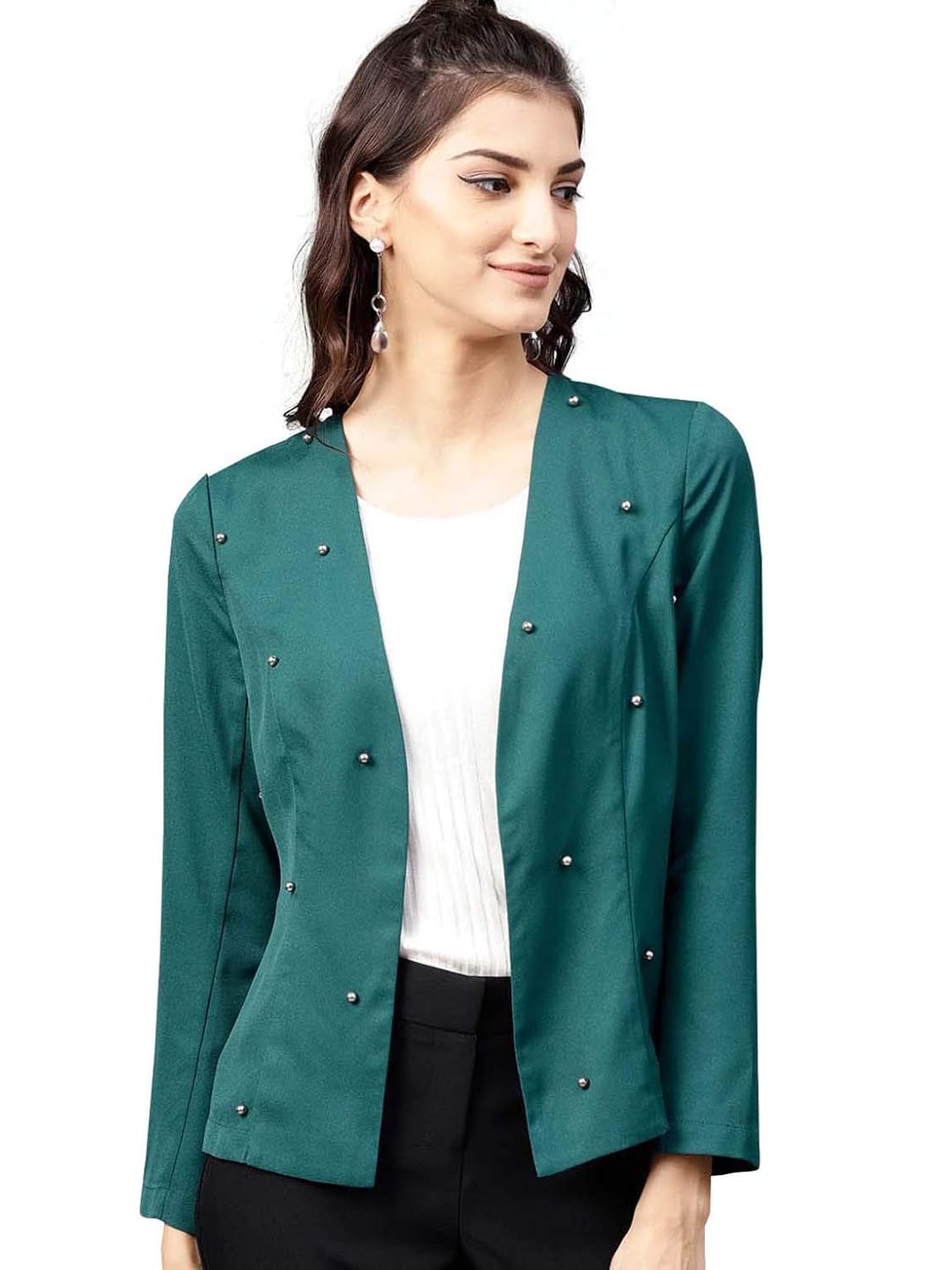 street9 green beaded blazer