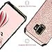 Galaxy S9 Case, BENTOBEN Bling Glitter Samsung S9 Case 2 in 1 Slim Hybrid TPU Bumper Hard PC Cover Coat Sparkly Shiny Cute Faux Leather with Metal Kickstand for Girls Samsung Galaxy S9 Rose Gold/Pink