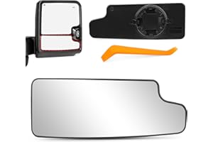 Algrix Passenger Side Lower Mirror Glass Replacement for 2019 2020 2021 2022 2023 2024 2025 Chevy Silverado GMC Sierra 1500 2