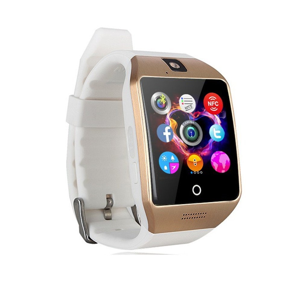 Smart Watch Phone,SUNETLINK Touch Screen Bluetooth Cell Phon e Watch Support Pedometer analysis/Sleep Monitoring with Camera NFC,for Android Smart Phones,Men Women