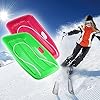 AGPtek-Winter-Durable-Lightning-Sled-Boat-Shape-Snow-Sled-Sledge-Outdoor-Pulling-Snow-Board-Snow-Seats-for-Kids-and-Adults