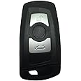 Horande Replacement Keyless Entry Smart Key Fob Cover fits for BMW 1 3 4 5 6 7 Series X3 X4 M5 M6 GT3 GT5 Remote Control Key Fob 3 Buttons
