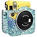 Fintie Protective Case for Fujifilm Instax Mini 70 - Premium Vegan Leather Bag Cover for Fujifilm Instax Mini 70 Instant Film Camera with Removable / Adjustable Strap, Emerald Illusions