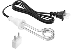 JIOTAR Immersion Water Heater 300W 120/240V Portable Immersion Water Heater Element, Instant Immersion Cup Mug Heater Fit Camping Traveling Coffee/Tea/Soup Electric Water Portable Reheater