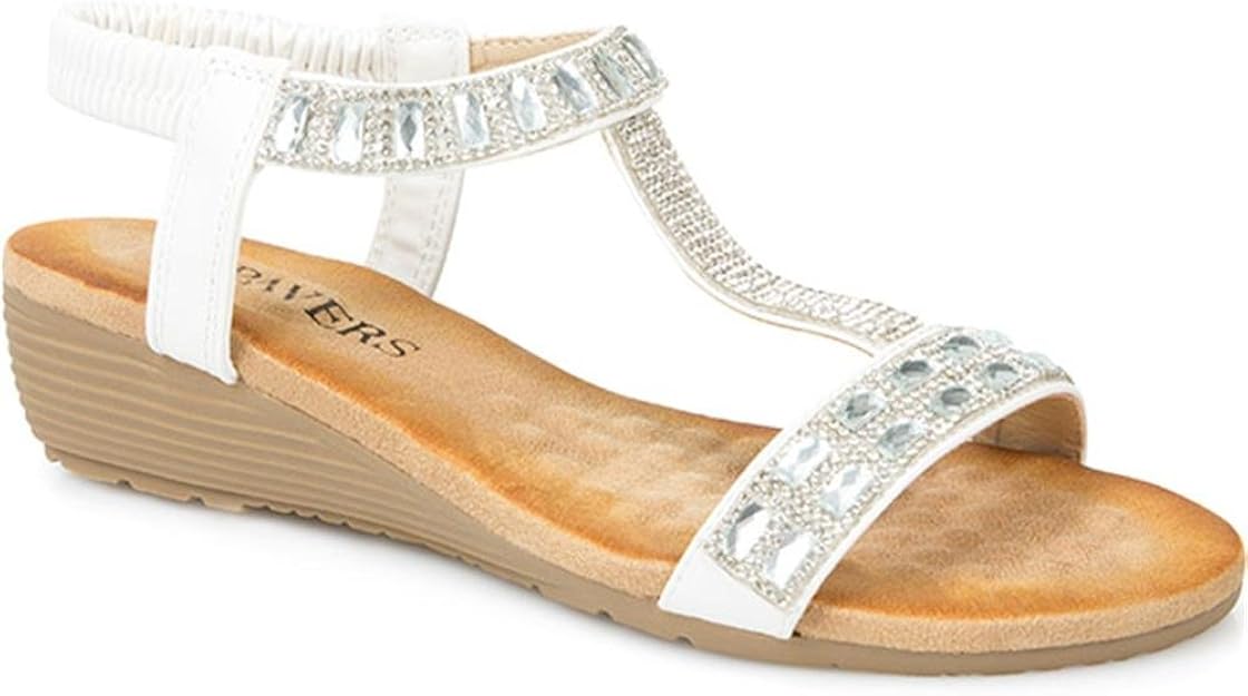 Pavers Diamante Embellished Sandal 311 160 Amazon.co.uk Shoes & Bags