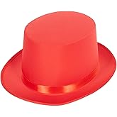 Barelove Black Top Hats Magician Victorian Dress Up Crazy Top Dance Sequence Top Hat Christmas Costume for Men Women Unisex