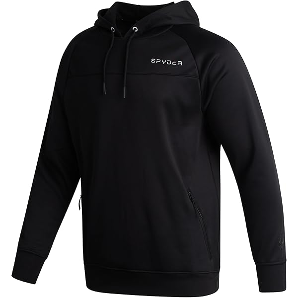 Spyder Mens Zip Up Hoodie - Soft Form-Fitting Hooded Sweatshirt