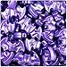 BEADTIN Dark Purple Pearl 25mm Halloween Bat Pony Beads (24pc)