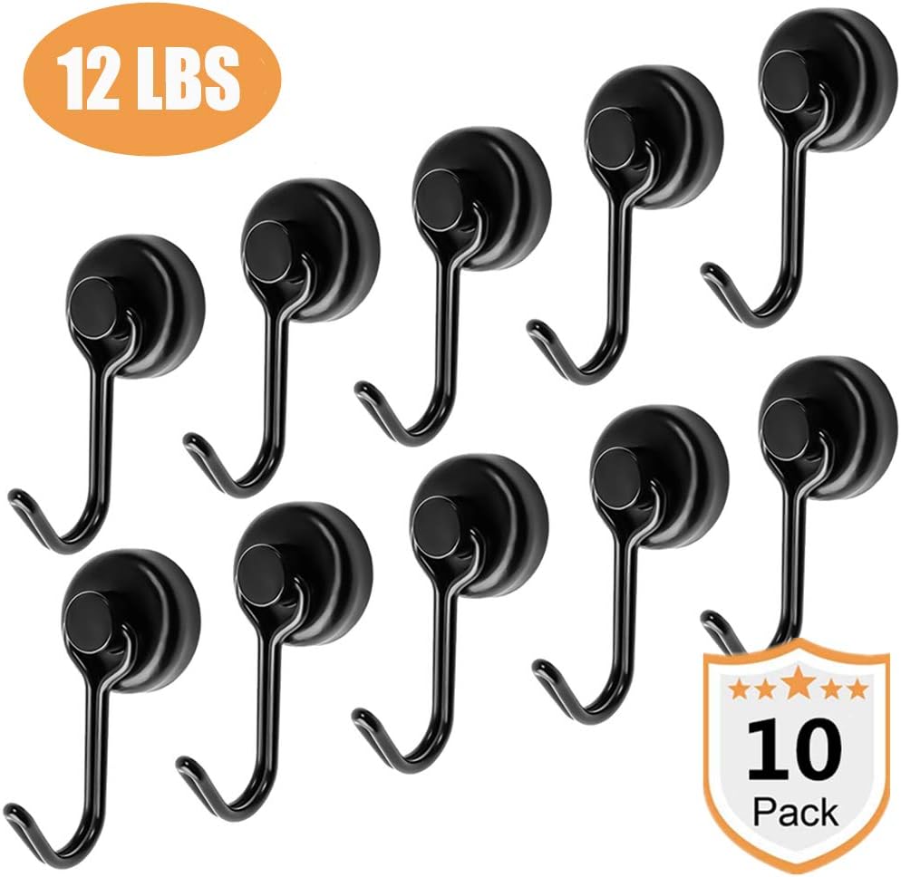 Heavy Duty Hooks, 80lb Neodymium Swivel Hangers Super