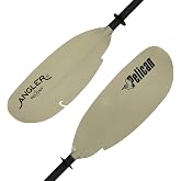 Pelican - Poseidon Angler Paddle - Aluminum Shaft with Reinforced Fiberglass Blades - Lightweight, Adjustable Kayaks Paddles - Perfect for Kayak Fishing