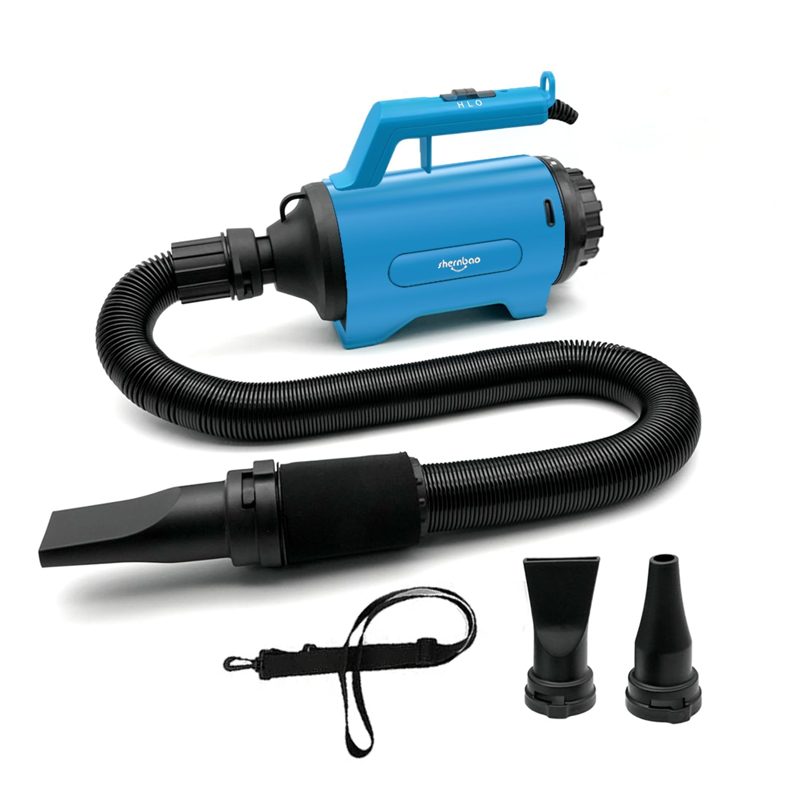 shernbao High Velocity Car & Motorcycle Dryer Blower for Auto Detailing and Cleaning Dusting 240 V / 1200 W-3.2 HPโฆ (Sky blue)