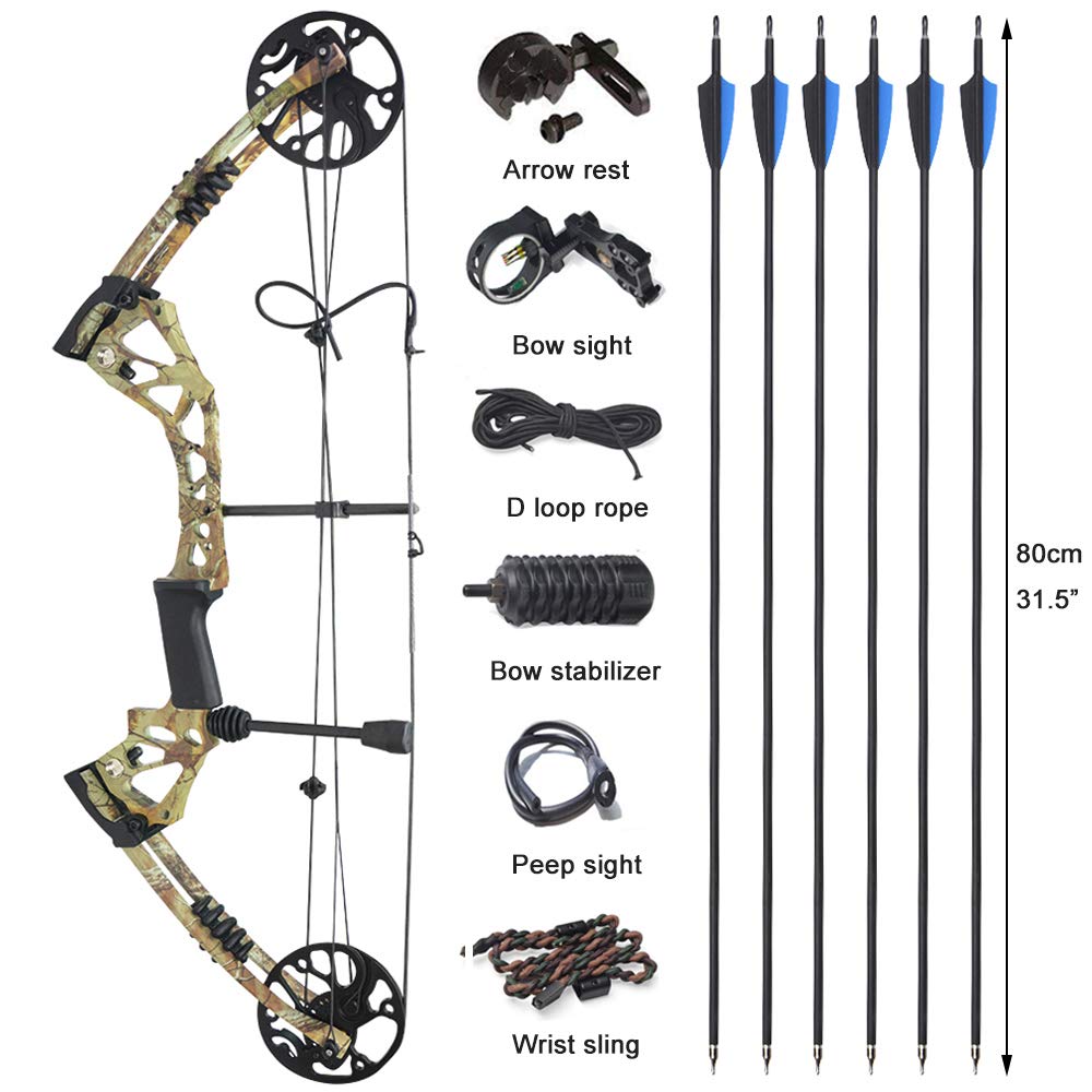 Zshjg Complete Compound Bow Arrow Package Set 15 70lbs Aluminum Adjustable Adult Compound Bow Kit Archery Hunting Equipment With Complete Accessories Kit Max Speed 3fps Right Hand Buy Online In Botswana At Botswana Desertcart Com