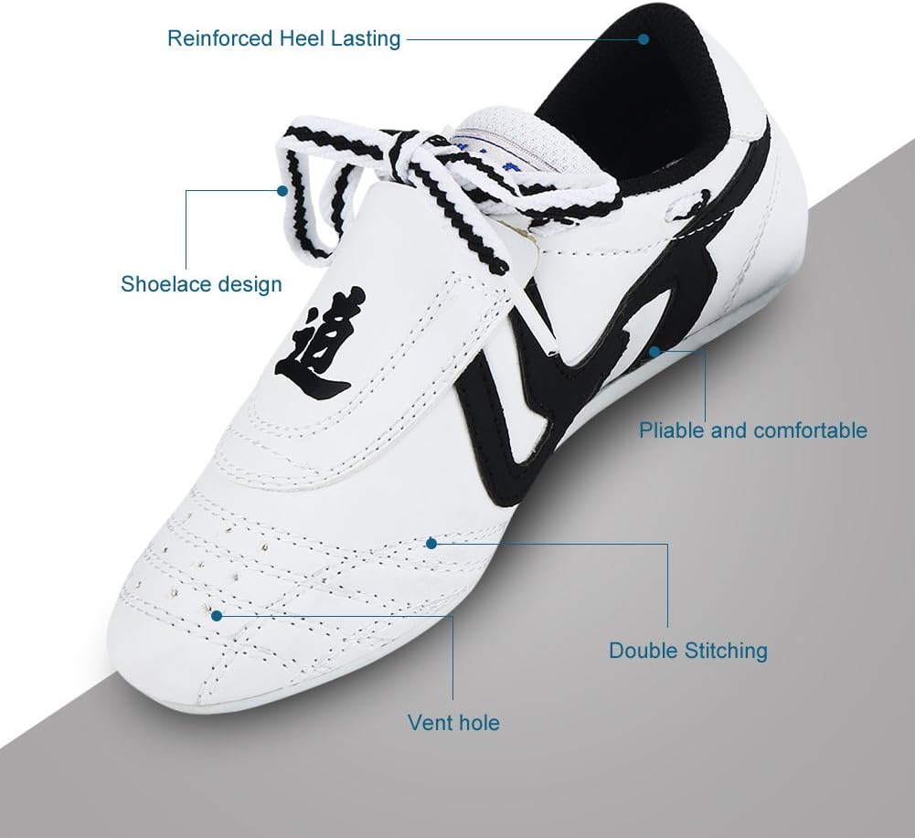 Martial Arts Taekwondo Shoes, Unisex Children Teenager Sport Boxing Karate Shoes for Taekwondo, Boxing, Kung Fu and Taichi : Sports & Outdoors