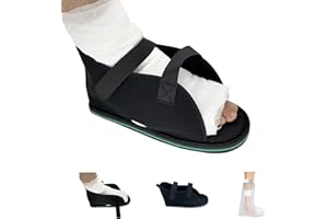 Siomlana Medical open-toe plaster shoe,Adjustable Walking Boots Recovery Cast Shoe Covers,Universal for Both Left and Right Feet,Medical Boots for Men or Women L