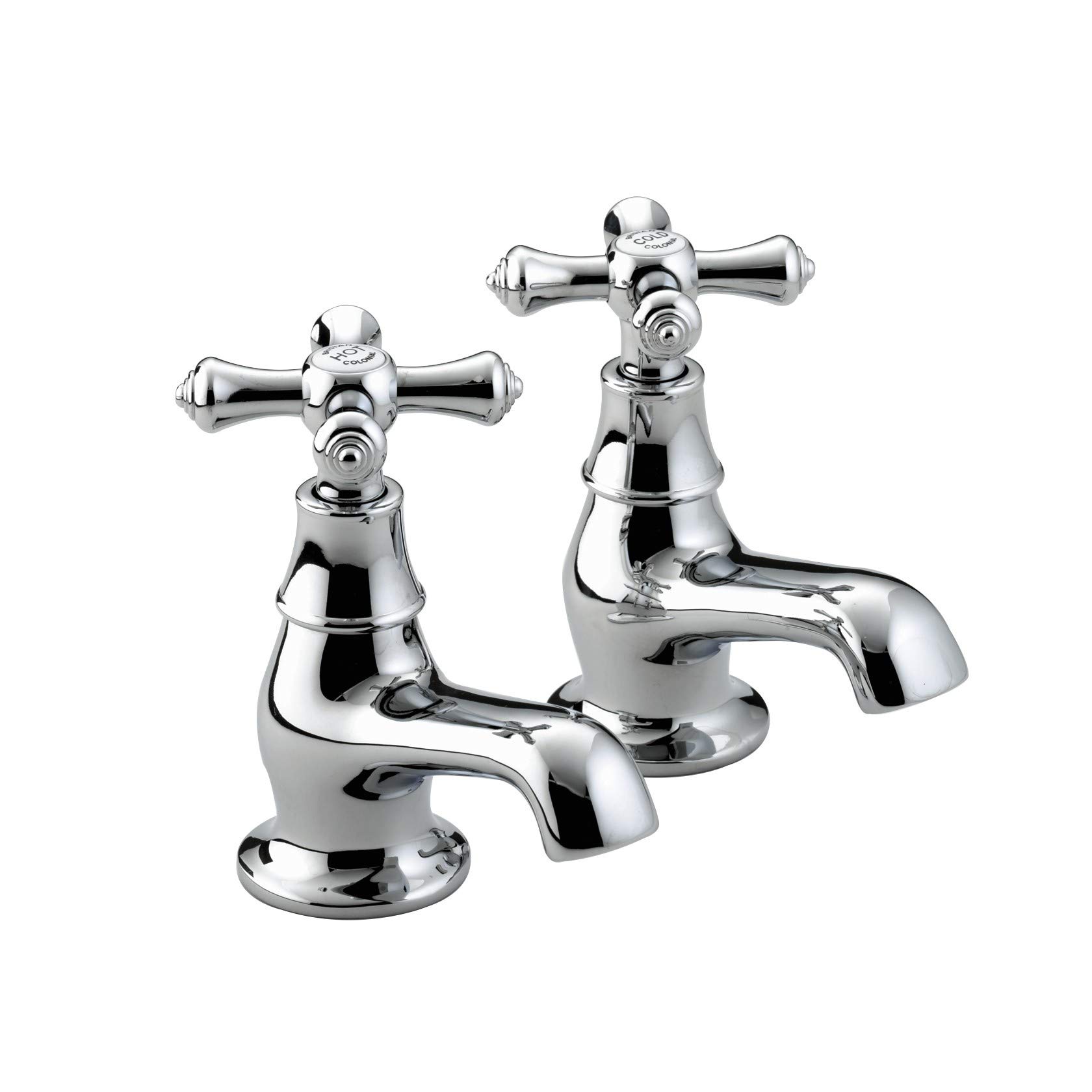 Bristan K 3/4 C Colonial Bath Taps - Chrome