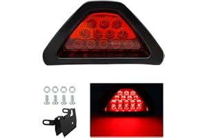 Gasedin F1 Style Brake Light, Triangle Warning Flash with 12 LED, Waterproof F1 Style Triangle Rear Fog/Stop Light for Car, S
