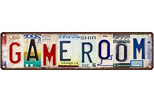 MTSIGNS Vintage Game Room Metal Tin Signs Street Signs Man cave Home Wall Decor 16 x 4 Inches