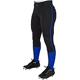 Champro Womens Tournament Traditional Low-Rise Softball Pants with Braid