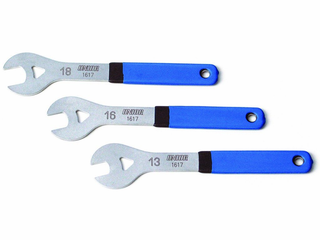 Unior URT315 Professional Cone Wrench - Blue/Grey/Silver, 1.5cm