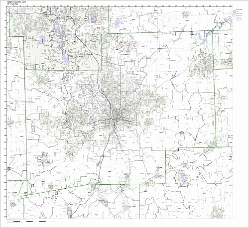 Stark County Zip Code Map Stark County, Ohio Oh Zip Code Map Not Laminated: Office Products