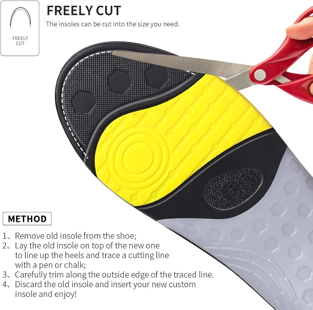 wernies Running Shoes Inserts for Men Women, Athletic Arch Comfort Insole: Shoes