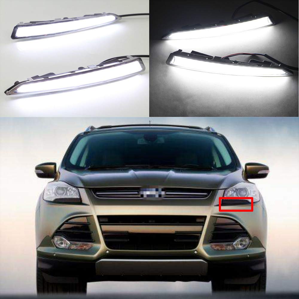 LED Daytime Running Light for Ford Kuga Escape Fog Lamp DRL 20132016