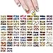 ALLYDREW 50 Sheets Flowers Water Slide Nail Art Nail Decals Water Transfer Nail Decal Sheets