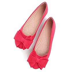 Hee grand Bowknot Flats for Women Classic Round Toe