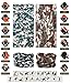 9PCS Headwear, Headband Scarf Bandanna Headwrap Mask Neckwarmer & More 12-in-1 Multifunctional Stretchable Sport & Casual (9PC.Camouflage New Series.2)