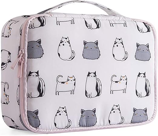 Amazon 化粧ポーチ がま口ポーチ メイクポーチ かわいい 猫柄 コスメポーチ おしゃれ 旅行ポーチ トラベルポーチ レディース ギフト プレゼント お祝い L Cicika 化粧ポーチ 通販