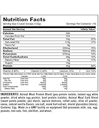 Animal Meal polvo de repuesto – Todo natural – Huevos instantáneos, chocolate, 5 lb, 3930, 1