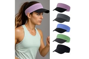 Sun Visor Hat for Men Women, Quick-Dry Anti-Slip Sweatband Cap, Empty Top Sun Hat for Cycling, Running, Hiking,Sports
