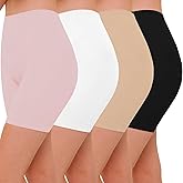 ZENUTA 3 Pack Slip Shorts for Women Under Dresses, Seamless Anti Chafing Shorts Summer