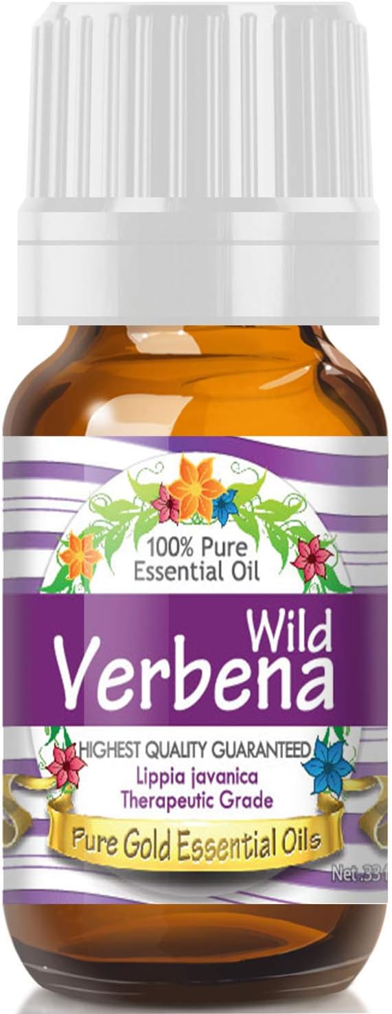 Pure Gold Wild Verbena Essential Oil, 100% Natural & Undiluted, 10ml