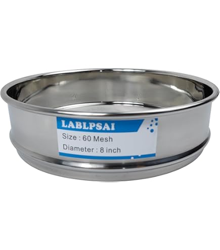 Tamiz De Laboratorio De Acero Inoxidable 304 - 20 Cm De Diámetro, Malla 10 A 100, Para Muestras Y Granulometría