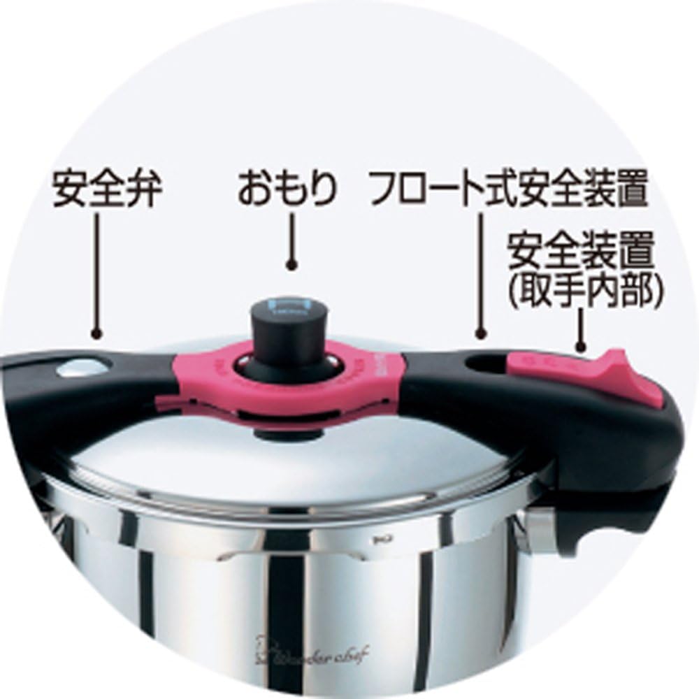 Wonder Chehワンダーシェフ あなたと私の圧力魔法鍋 両手圧力鍋5.5L
