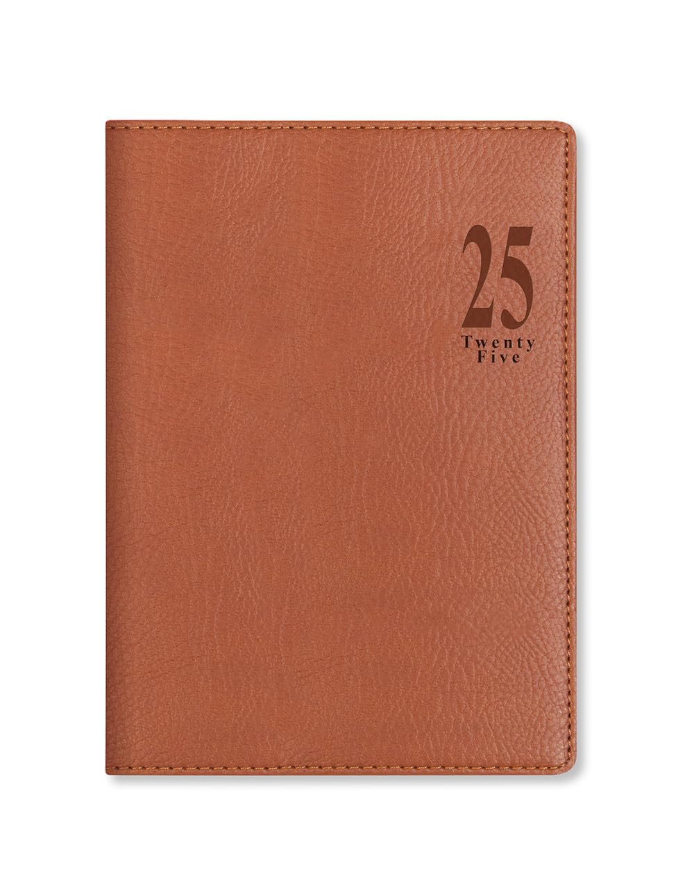 Letts of London Milano A5 week to view 2025 diary - tan