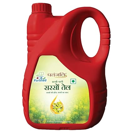 Patanjali Fortified Mustard Oil, 5L
