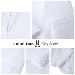 Boys Suits Size 5 Toddler Kids White Suits for Boys