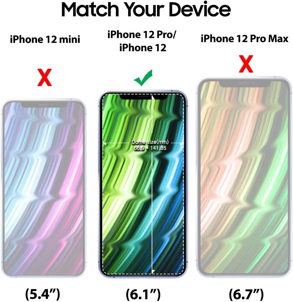 Dome Glass Screen Protector for iPhone 12 and iPhone 12 pro (6.1") - Image 3
