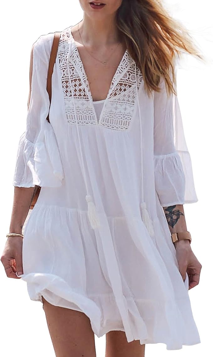 white cover up for dresses